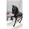 Image 4 : Vintage "Black Fury" plastic model horse kit - assembled, in original box