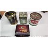 Image 6 : 4 Assorted vintage tins - Canadian Honey, Old Chum & 2 decorative