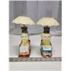 Image 1 : "Goodnight" & "Sweet Dreams" elder couple figurine, oil lamps