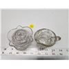 Image 2 : Pair of small glass cream & sugar dishes