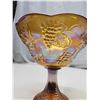 Image 4 : Large marigold carnival glass serving dish/fruit bowl