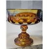 Image 3 : Pair of carnival glass goblets - marigold & blue/green