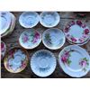 Image 7 : lot of teacups, saucers, creamer cups, sugar bowls, teapot, plates, etc.