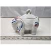 Image 1 : "Royal Pavillion" white elephant sugar bowl - no spoon