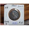 Image 1 : 1864 New Brunswick, Canadian 1 cent coin penny
