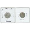 Image 2 : 2x - Canadian silver 10 cent coins - 1913 & 1916