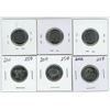 Image 2 : 6x - 2011 Canadian 25 cent coins