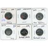 Image 1 : 6x - 2013 Canadian 25 cent coins