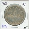 Image 1 : 1952 Canadian voyageur silver dollar