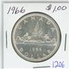 Image 1 : 1966 Canadian voyageur silver dollar