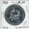 Image 1 : 1988 Canadian "Ironworks" silver dollar