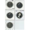 Image 2 : 5x - Canadian nickel dollars - 1968, 1982 & 1987