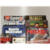 Image 2 : Hockey literature - Sports Illustrated, Brian Macfarlanes hockey quiz, Beckett Hockey monthly etc