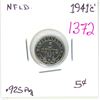 Image 1 : 1941 "c" - Newfoundland, Canadian 5 cent silver coin