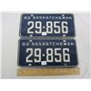 Image 1 : Pair of 1962 Saskatchewan License Plates
