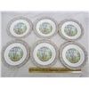 Image 1 : 6 Royal Albert Silver Birch Salad Plates  9 ¼ inches