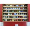 Image 2 : Lot of Vintage Marbles and Case
