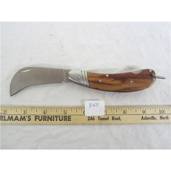 Locking Curved Blade Knife New