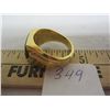 Image 2 : Man's Gold Plated Ring with Stone