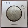 Image 1 : Vintage 1933 5 zeotych coin, poland