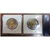 Image 2 : 2, 2 dollar- 2020 coloured " bill reid" coins (BU)