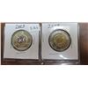 Image 1 : 2023 canada jean paul plain & amp, $2 coins ( coloured/ non-coloured)
