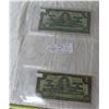 Image 1 : $1 1937 bank of canada 2 bills (z/M, C/L) ( coyne towers and gordon towers signatures)