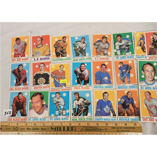 Lot of 20 1970-71 OPC Hockey Cards