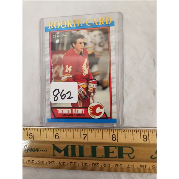 1989-90 OPC Theoren Fleury Rooke Card