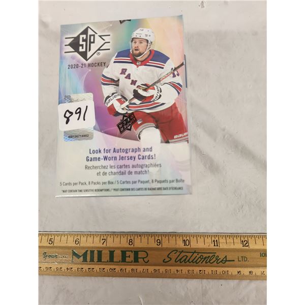 2020-21 SP Hockey Blaster box 8 packs