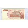 Image 2 : Zimbabwe. Reserve Bank of Zimbabwe. 2007 $200,0i00 Bearer Cheque. VF.