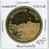 Image 1 : Inverness Castle, Scotland brass medal. Uncirculated.