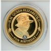Image 1 : Her Majesty Queen Elizabeth II 95th Birthday medal. Gold Plated. Proof.