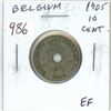 Image 1 : Belgium 1905 10 Centimes. EF.