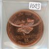 Image 1 : 1867 – 1967 Moose Jaw Coin Club 3rd Annual Coin-A-Rama bronze medal. Engraved #88 for member number 