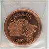 Image 2 : 1867 – 1967 Moose Jaw Coin Club 3rd Annual Coin-A-Rama bronze medal. Engraved #88 for member number 
