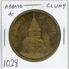 Image 1 : Abbaye de Cluny. Saint Benoit d’Aniane 751 – 821 Brass Medal. BU.