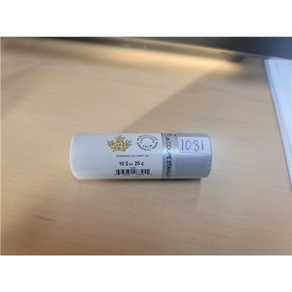 1 Roll of 2017 Stanley Cup 25 Cents. 125th Anniversary of Lord Stanley presenting the Stanley Cup to