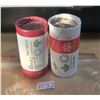 Image 1 : 2 Rolls of 2017 50 Cents. Each roll is in a different Royal Canadian Mint Special Wrap Roll.
