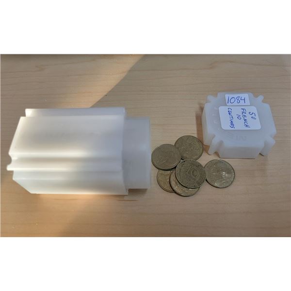 50 French 10 Centimes coins issued before the Euro.
