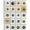 Image 1 : Lot of 20 coins from France. Includes 1861 5 Centimes depicting Emperor Napoleon II plus more modern