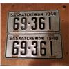 Image 1 : 1948 Passenger License Plate 69-361