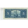 Image 2 : 1937 Canadian five dollar note