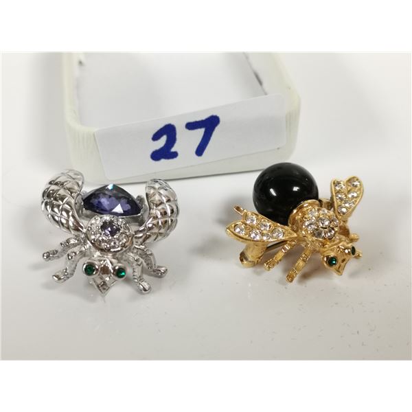 two bees/flies 80's joan rivers collection