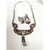 Image 2 : continental matching necklace + earrings, 50's