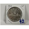 Image 1 : 1953 SF silver dollar