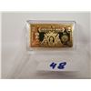 Image 1 : $2 gold plated copper bar US