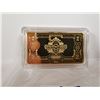 Image 2 : $2 gold plated copper bar US