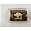 Image 2 : 1 oz gold plated copper bar