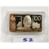 Image 3 : $100 dollars gold plated copper bar, 1 oz Australia
